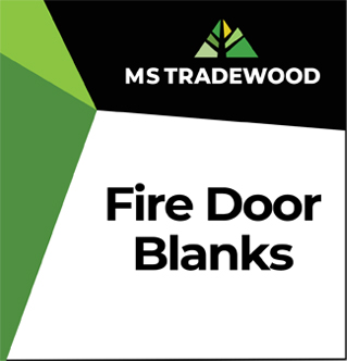 Fire Door Blanks available from MS TRADEWOOD