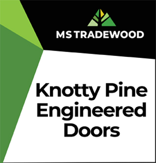 Knotty Pine Engineered Doors available from MS TRADEWOOD